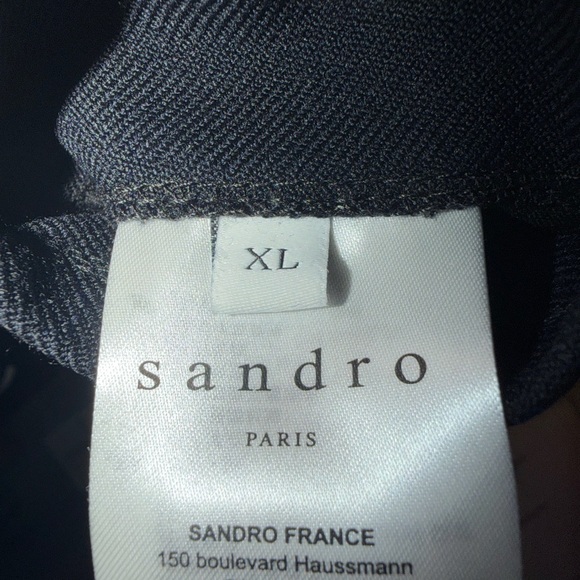 Sandro Navy Blue Varsity Jacket , rarely worn. - Picture 4 of 6